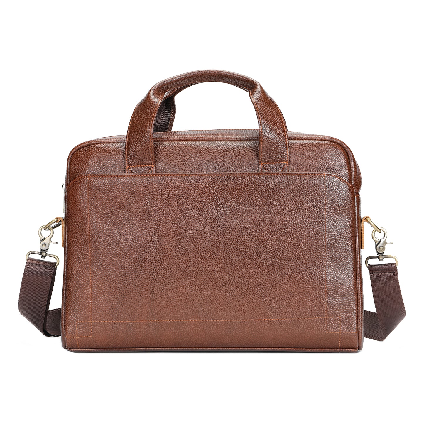 ビジネスバッグ ブリーフケース メンズ 本革 シュリンクレザー 大容量 カバン 2way a4 パソコン収納 15.6インチ対応 撥水 ポケット多い ストラップ付き 通勤 出張用 無地 MGZA-005