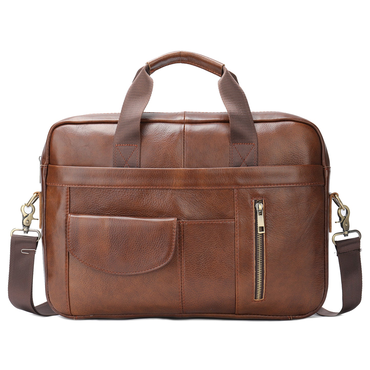 BLAMONDAY ビジネスバッグ ブリーフケース メンズ 本革 大容量 カバン 2way a4 パソコン収納 16インチ対応 撥水 ポケット多い ストラップ付き 通勤 出張用 MGZA-001