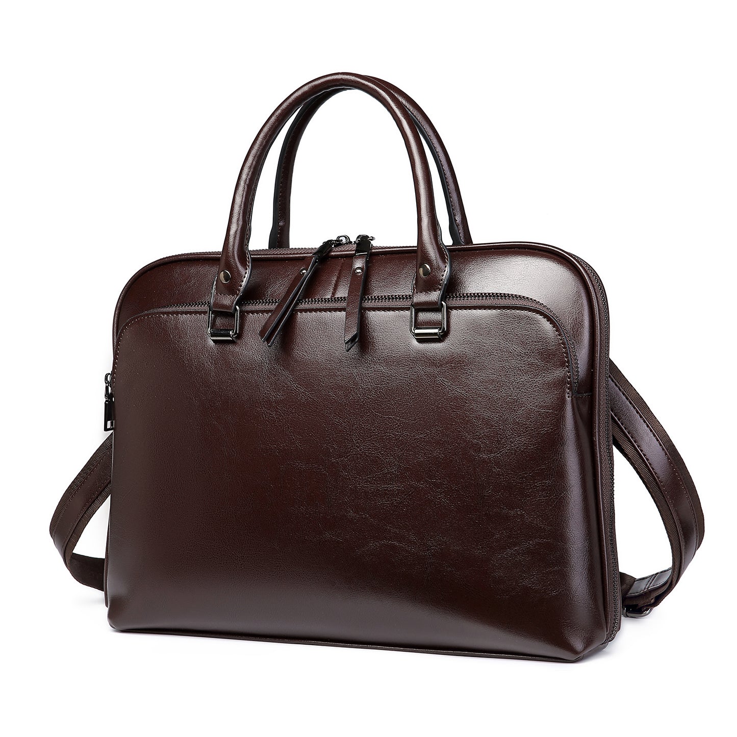 ビジネスバッグ ブリーフケース メンズ レディース 本革 A4対応 15.6インチ パソコン収納 撥水 2way pcバッグ 大容量 就活 リクルート 出張 通勤 通学 ショルダーバッグ 父の日 WGZA-001