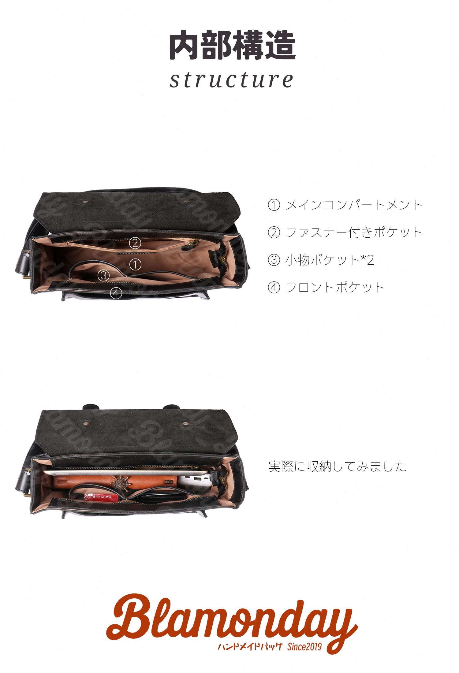 本革ショルダーバッグ 大容量2WAY 男女兼用 軽量カジュアル MDZB-062