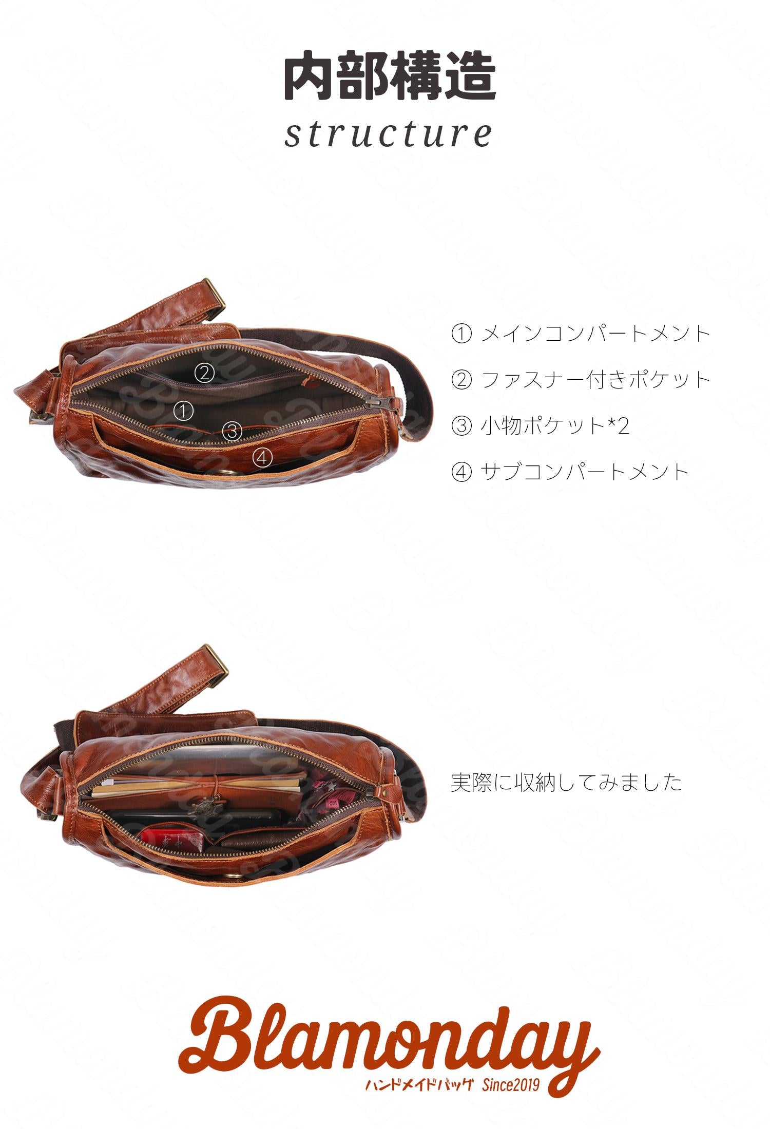 本革ショルダーバッグ 軽量 小型 レトロ カジュアル 斜めがけ マグネット式 MDZB-039