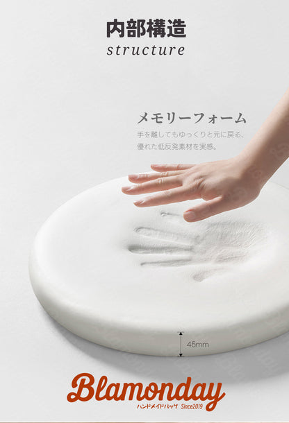座布団 クッション 丸形 レザー 穴仕様 ウレタンリビング 低反発 椅子 フロア 北欧 オフィス 和室 在宅 バー 勤務 車 体圧分散 滑り止め おしゃれ 座り心地いい シンプル 無地 厚さ45mm ZHZD-002