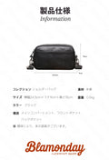 本革ショルダーバッグ メンズ 斜めがけ 2WAY 小型軽量 MDZB-021