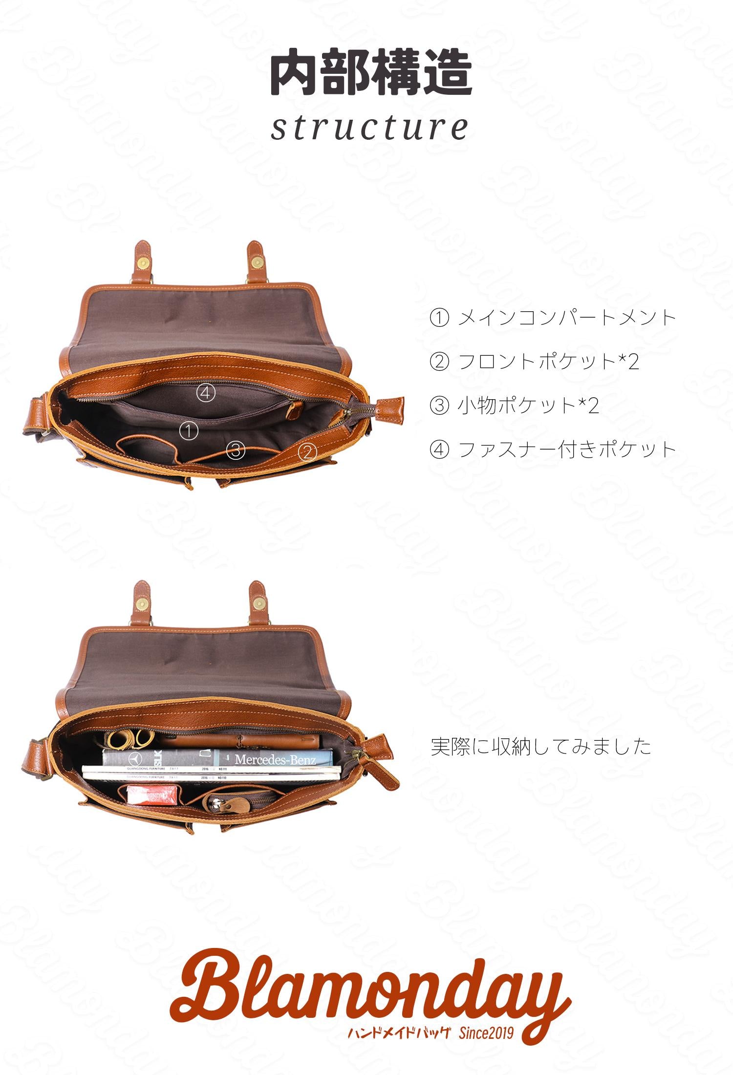 本革ショルダーバッグ メンズ 大容量 レトロ 斜めがけ カジュアル a4対応 MDZB-022
