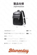 本革リュック シュリンクレザー 大容量 A4 PC収納 2WAY ビジネス 無地 MSZB-033