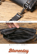本革ショルダーバッグ 軽量 小型 2WAY カジュアル 旅行対応 MDZB-077