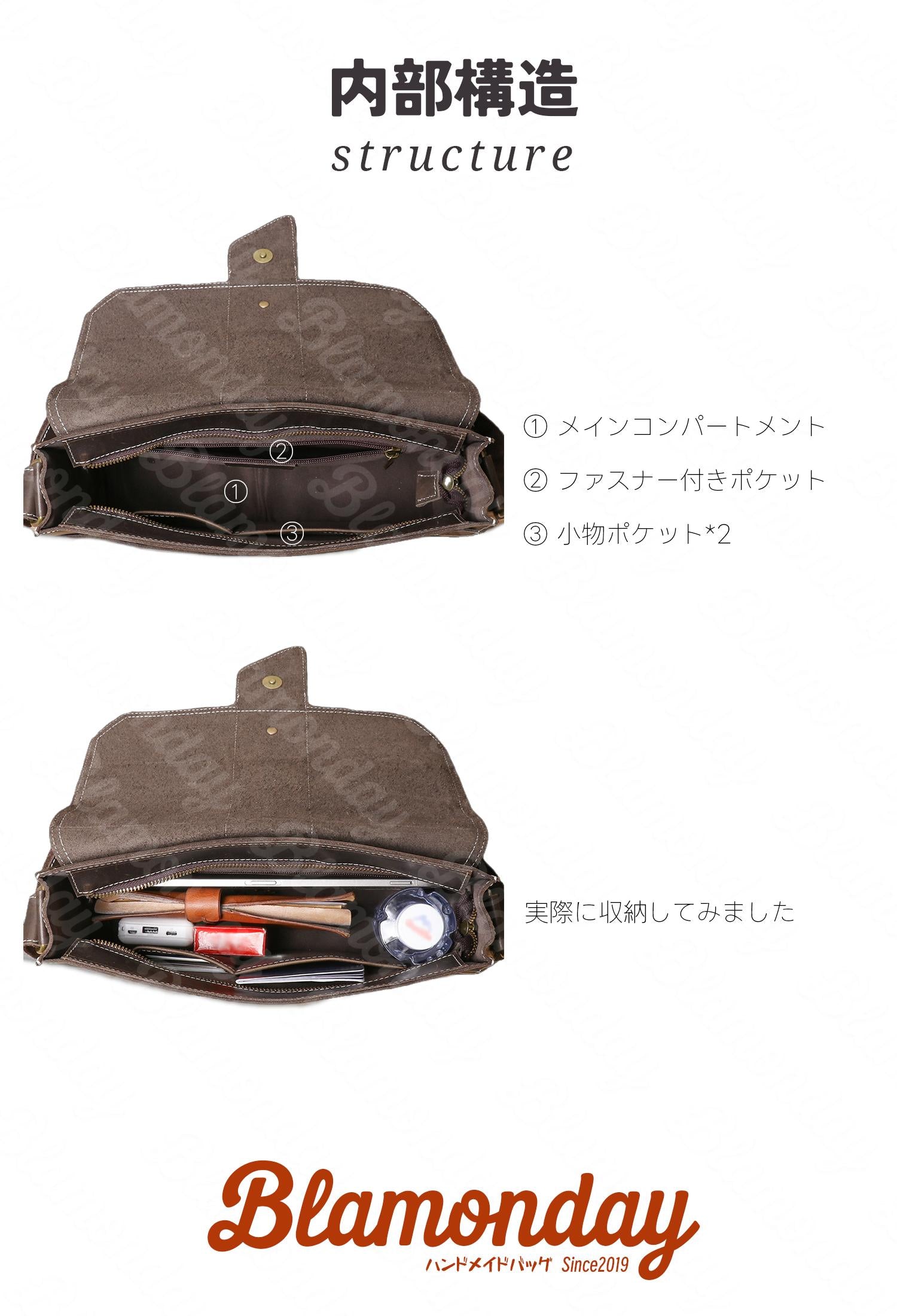 本革ショルダーバッグ 軽量大容量 レトロデザイン 旅行通勤対応 MDZB-057