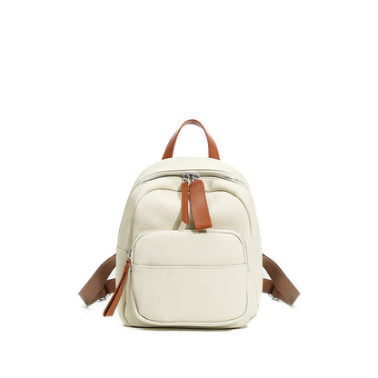 本革リュック WSZB-044 ホワイト Sサイズ 正面
